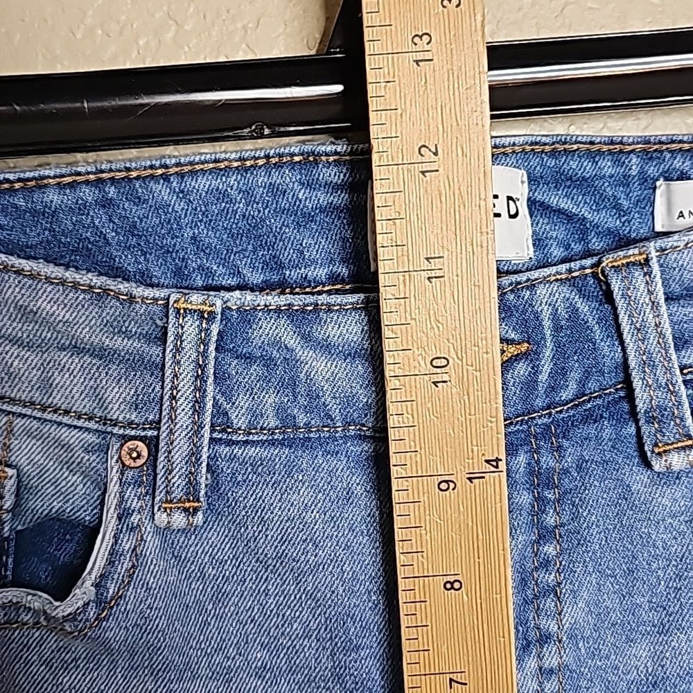 Frayed Jeans High Rise‎ Straight Ankle 29 - Picture 8 of 11